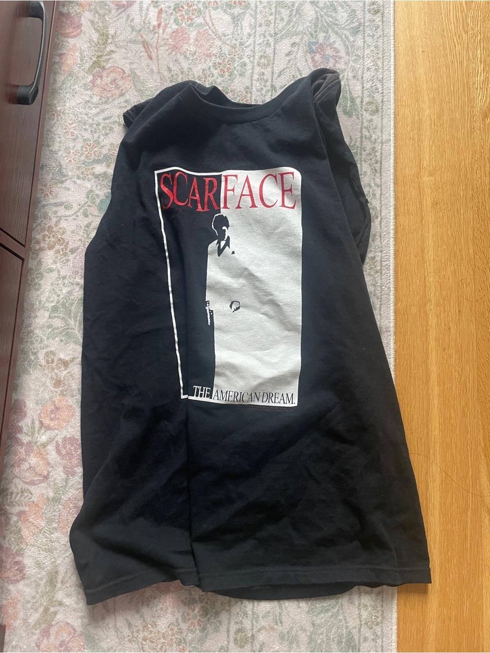 Black 'Scarface' Graphic Men Tank